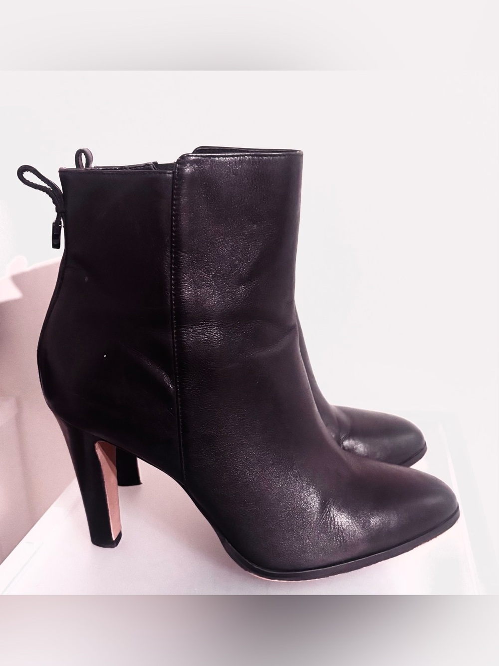 Coach Jemma black leather ankle booties in women's size 10B
